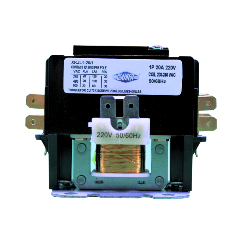 CONTACTOR 1 POLO 20AMPS BOBINA 208 240VAC MARCA GB