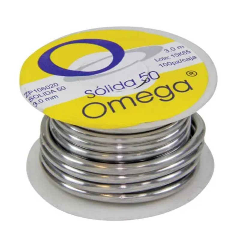 CARRETE SOLDADURA OMEGA 50/50 X 1M MARCA OMEGA