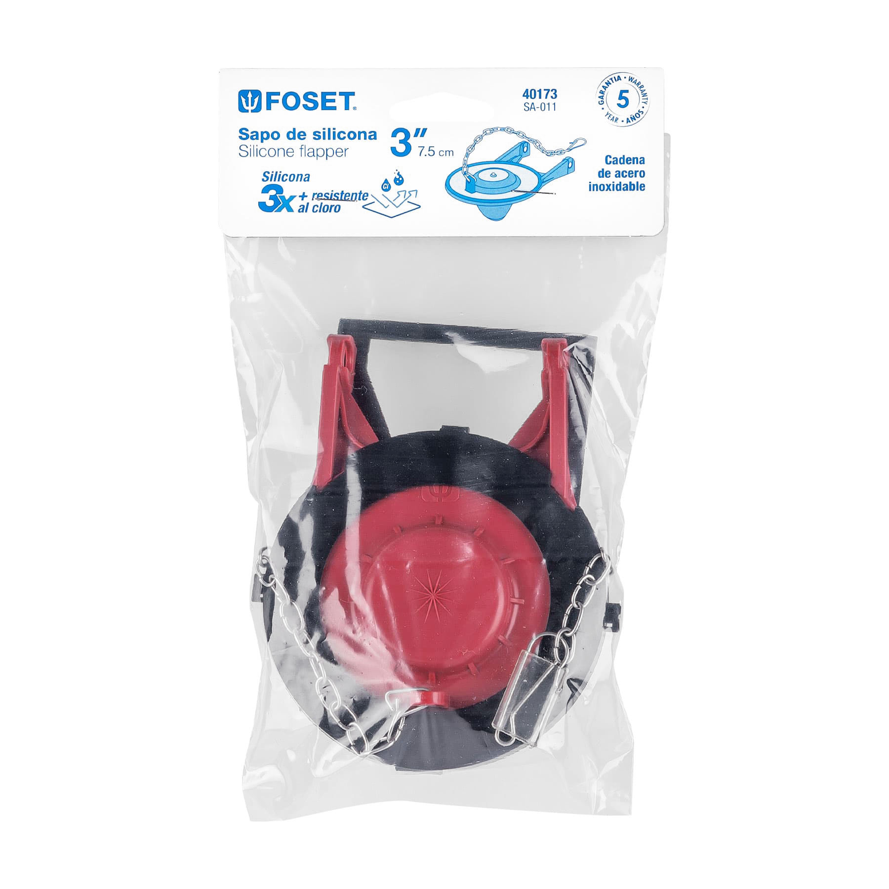 SAPO DE PVC 3 ROJO MARCA FOSET