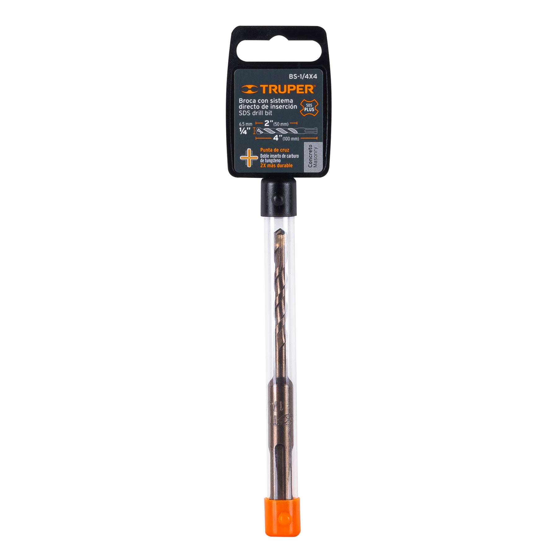 BROCA SDS PLUS 1/4 X 4 MARCA  TRUPER