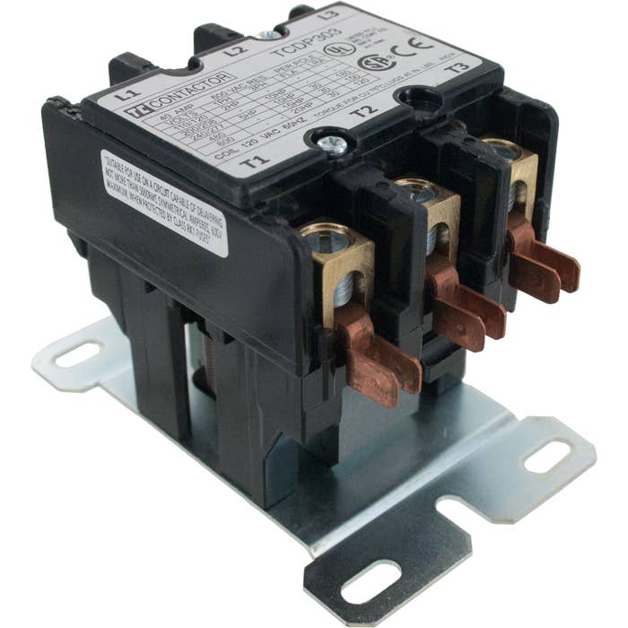 CONTACTOR TRIFASICO 30 AMP.BOBINA 24VAC MARCA GB