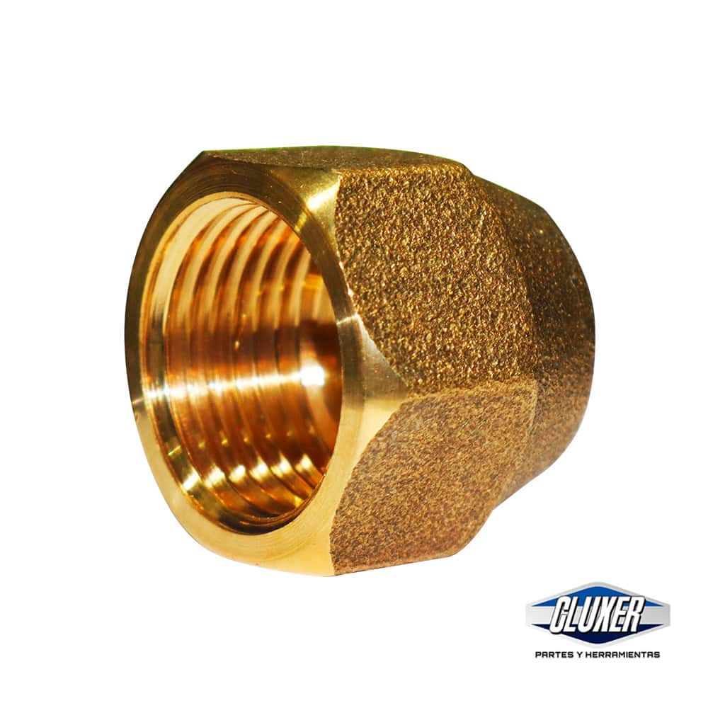 TUERCA FLARE DE BRONCE  1/2 PULGADA  FORJADA  CXTB12 MARCA CLUXER