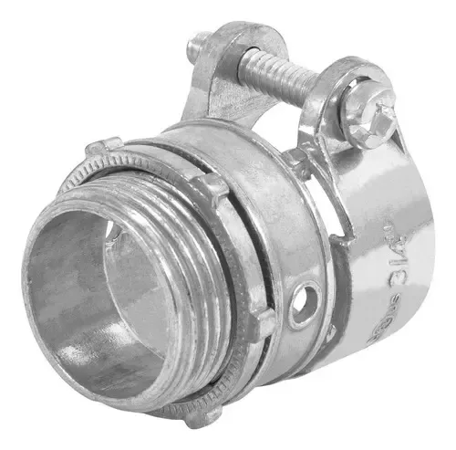 CONECTOR RECTO 3/4 PARA TUBO FLEXIBLE METALICO MARCA VOLTECK
