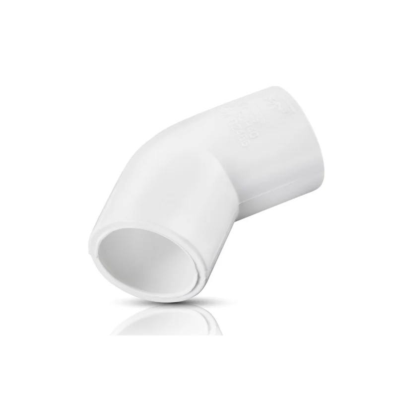 CODO 45 PVC HIDRAULICO 13MM (1/2) CED 40 MARCA IUSA
