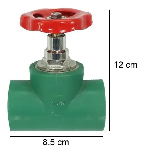 VALVULA GLOBO PPR 20MM (1/2) TUBOPLUS MARCA ROTOPLAS
