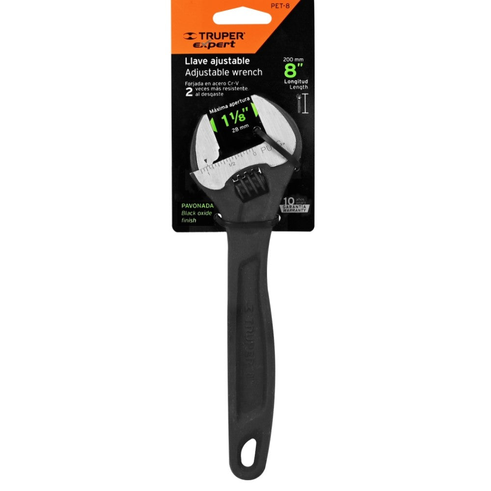 PERICO PROFESIONAL PAVONADO DE 8 ABERTURA DE 1.1/8 MARCA HUSKY