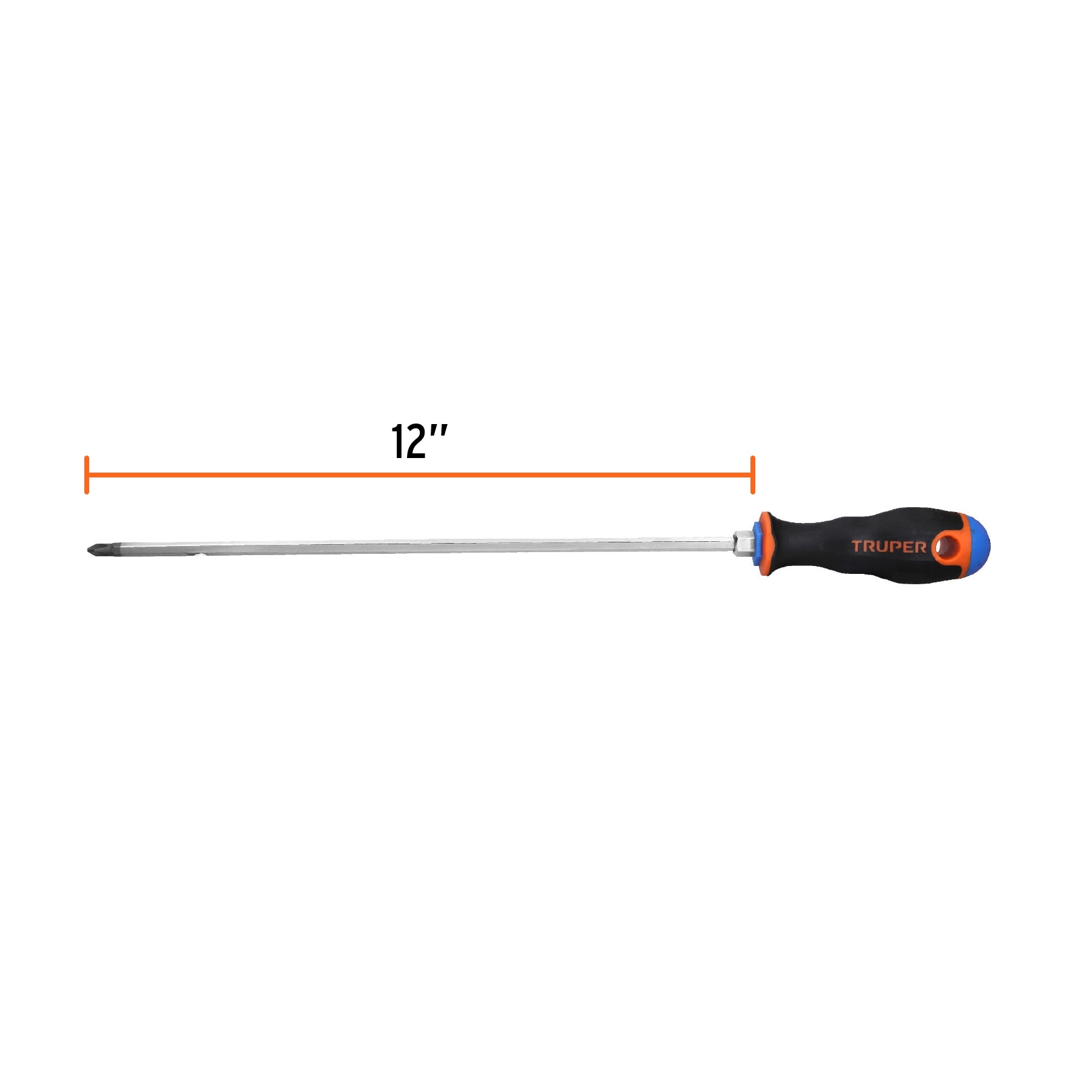 DESARMADOR DE CRUZ 1/4 X 6 PRETUL MARCA TRUPER
