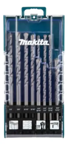 KIT DE 12 BROCAS PARA CONCRETO MAKITA D77132rn