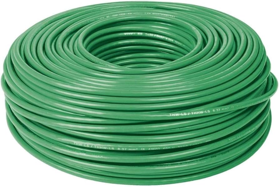 CABLE THHW LS 14 AWG 100 M COLOR VERDE MARCA VOLTECKrn