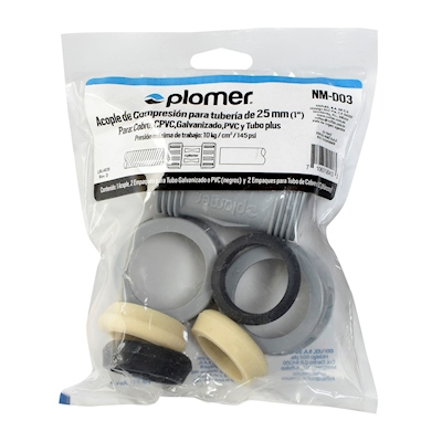 ACOPLE DE COMPRESION 1 PLOMER MARCA COFLEX
