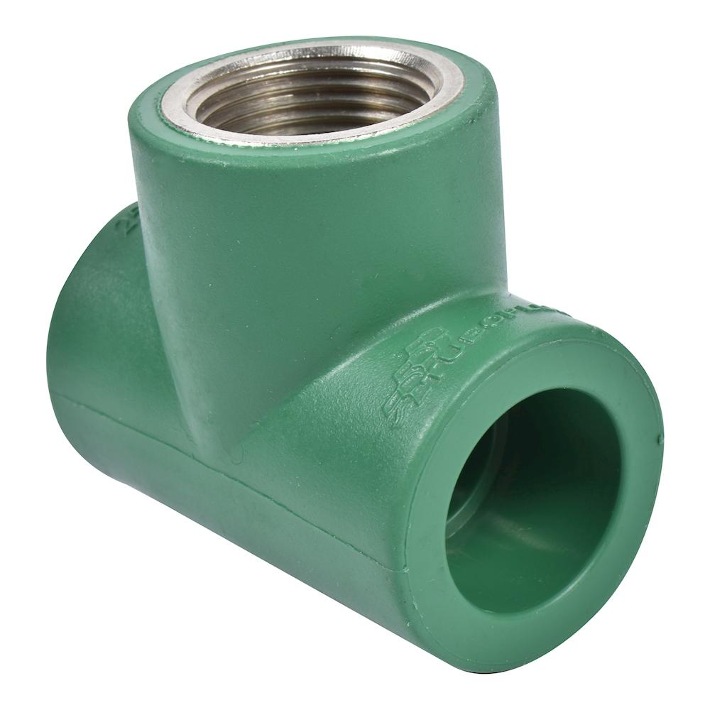 TEE PPR ROSCA CENTRAL HEMBRA 32 X 3/4 TUBOPLUS MARCA ROTOPLAS
