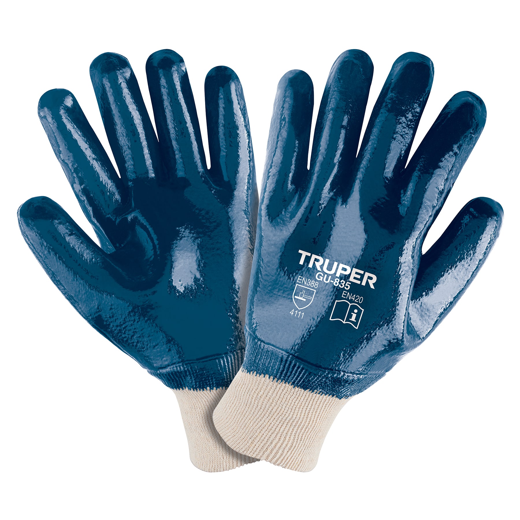 GUANTES TEJIDO RECUBIERTO CON NITRILO G MARCA TRUPER