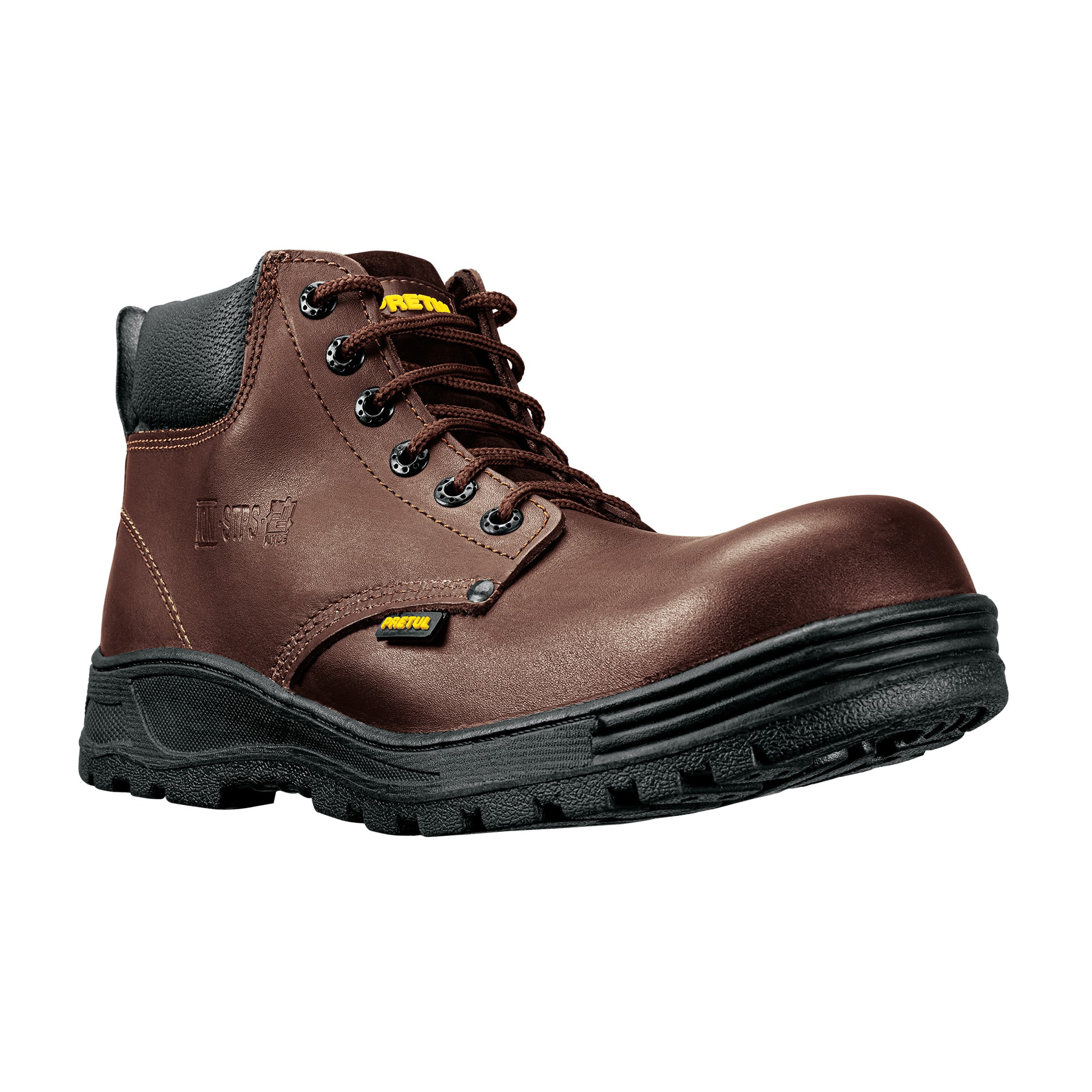 BOTAS DE SEGURIDAD CAFE #27 DIELECTRICA DE POLIAMIDA, MARCA PRETUL