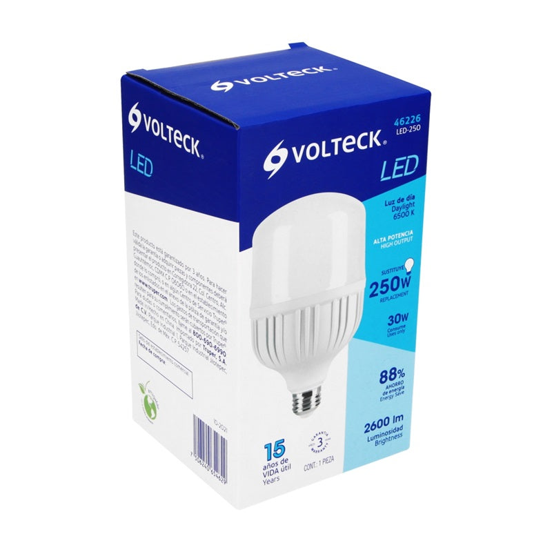 LAMPARA LED ALTA POTENCIA 250W (EQUIVALE A 250W)  LUZ DE DIA rn