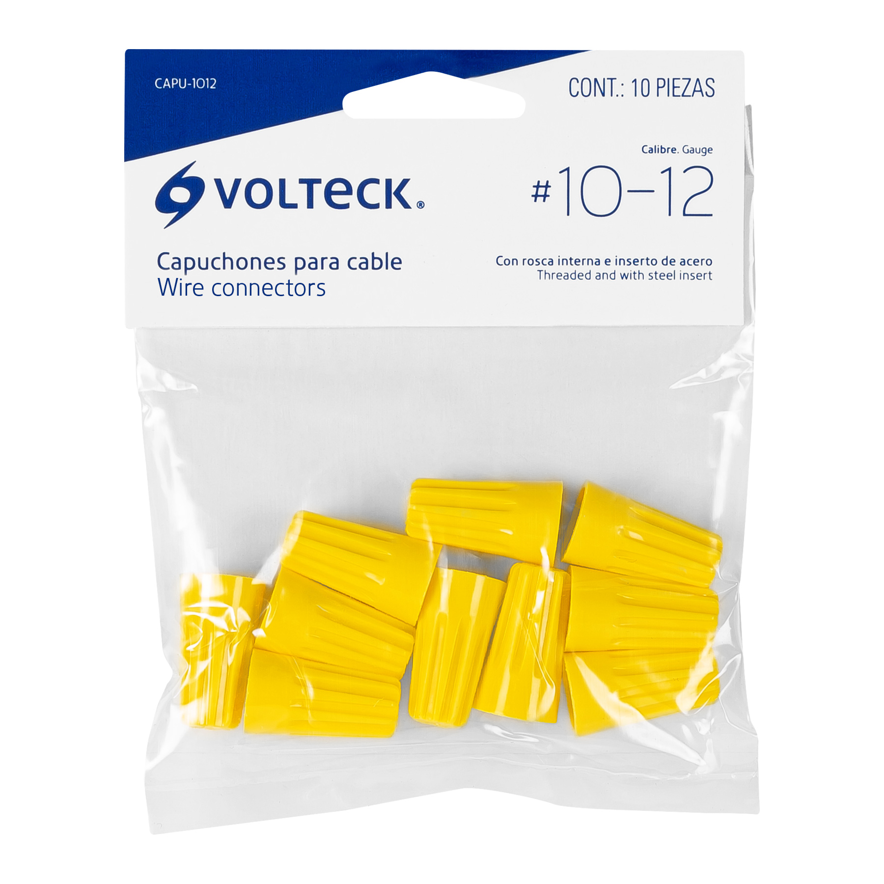 CAPUCHON AISLANTE DE NYLON 12 A10 AWG (10 PZAS) MARCA VOLTECK