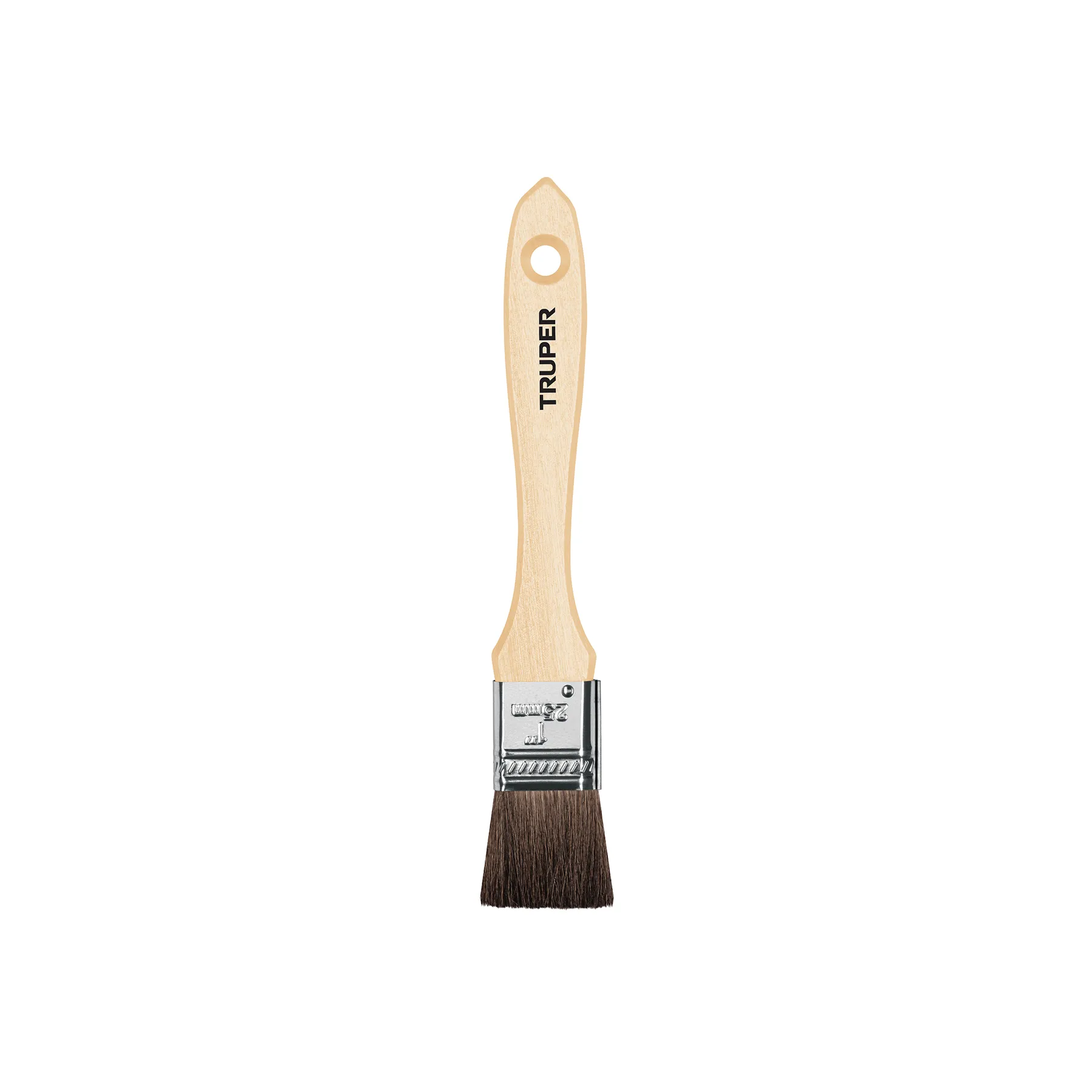 BROCHA USO PROFESIONAL DE 1 CON MANGO DE MADERA PELO DE CAMELLO MARCA  TRUPERLO CON MANGO DE MADERA MARCA  TRUPER