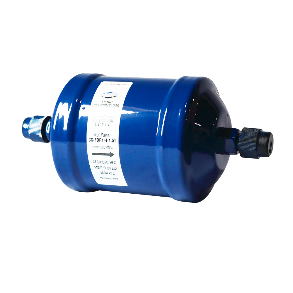 FILTRO DESHIDRATADOR ROSCABLE 1/4 Y 1/4 PARA AIRE ACONDICIONADO UNIDIRECCIONAL 1/2 - 1 1/2rn