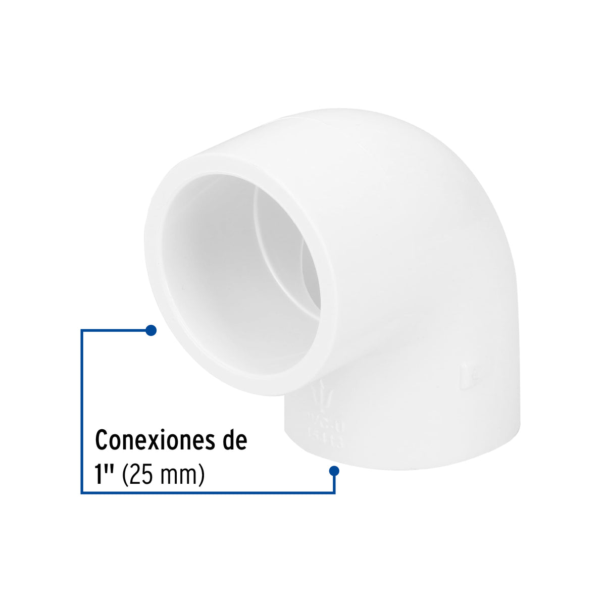 CODO 90 PVC HIDRAULICO 38MM (1 1/2) CED 40 MARCA FOSET
