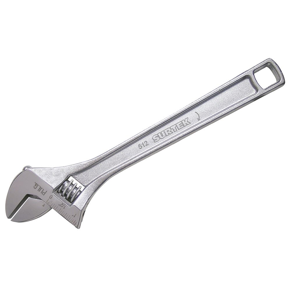 LLAVE AJUSTABLE CROMADA 12  MOD 512 MARCA URREA