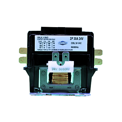 CONTACTOR 2 POLOS 20 AMPS BOBINA 21 24VAC MARCA GB