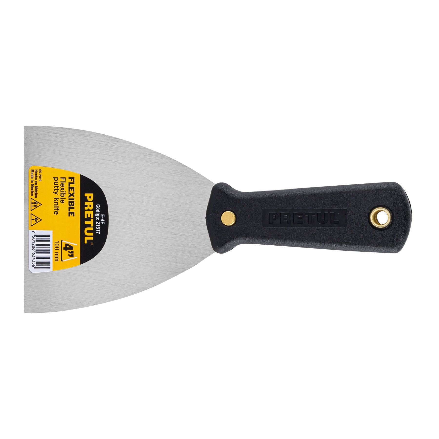 ESPATULA FLEXIBLE 4 MANGO DE PLASTICO MARCA PRETUL
