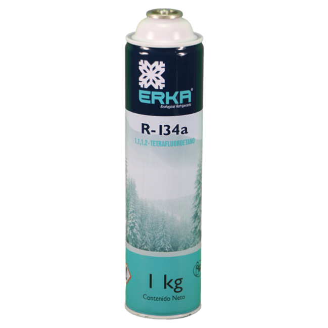 LATA  REFRIGERANTE R 134 A 1KG MARCA ERKA