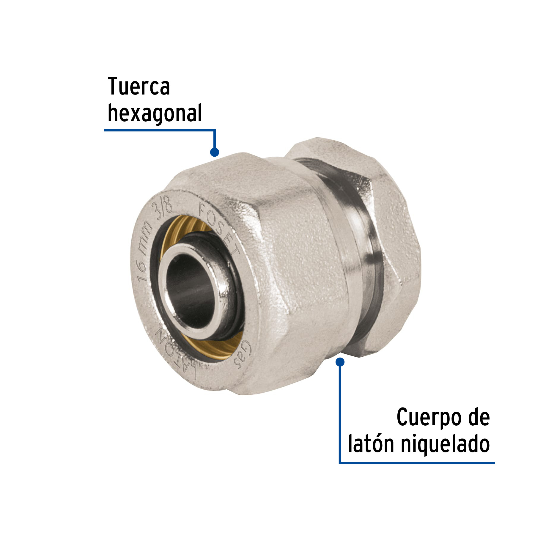 TAPON PEALPE 3/8 (16MM) MARCA FOSET