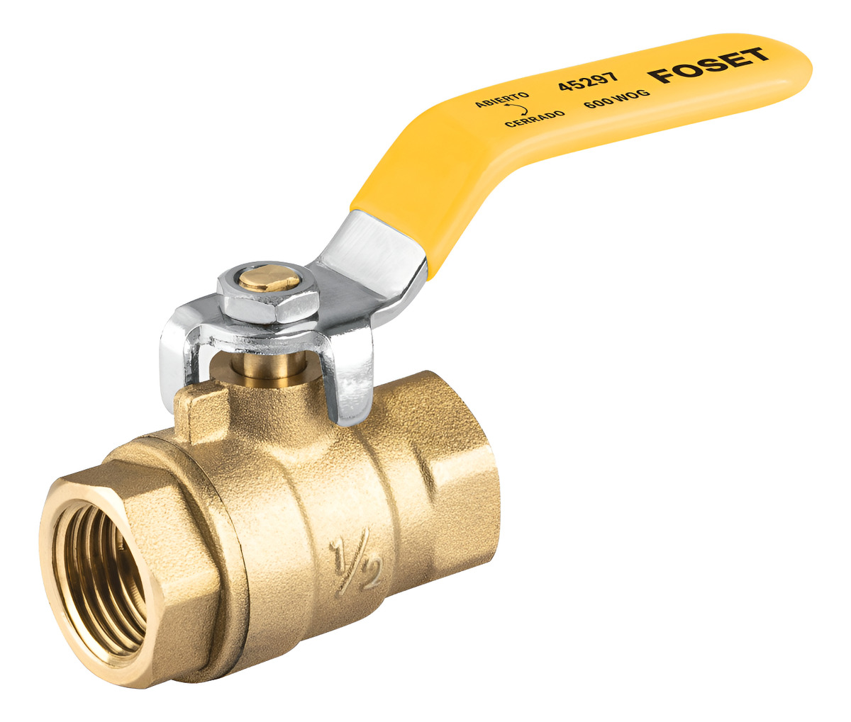VALVULA DE ESFERA PARA GAS 1/2 SOLDABLE ALTA PRESION MARCA FOSET