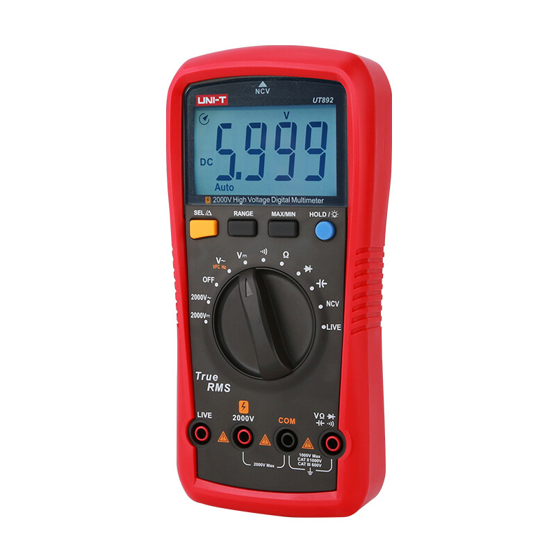 MULTIMETRO DIGITAL DE GANCHO 600 V MIDE TEMP MCA UNIT T MARCA UNIT T