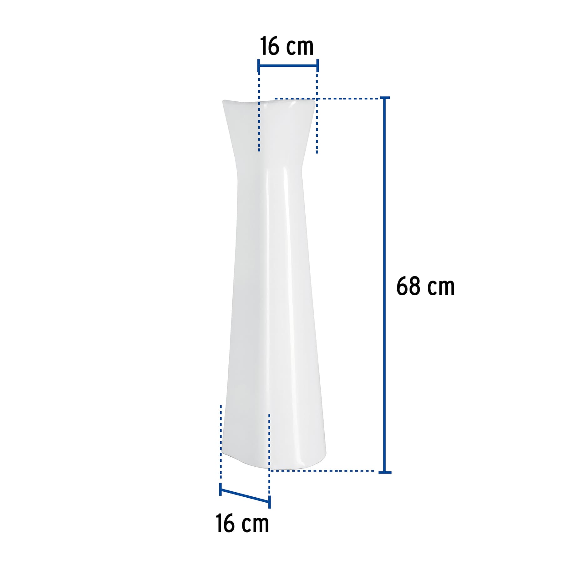 PEDESTAL DE POCELANA PARALAVABO BLANCO MARCA TRUPER