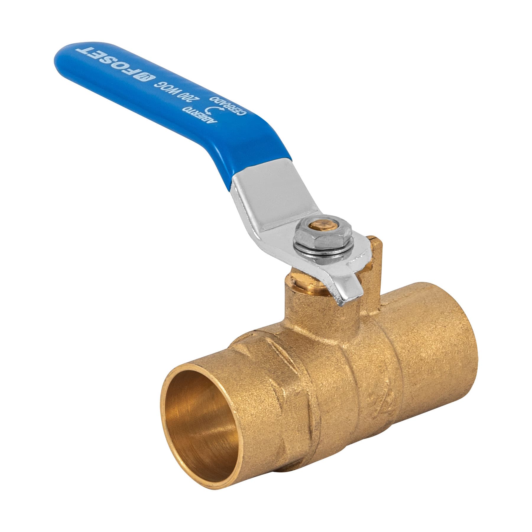VALVULA DE ESFERA DE LATON P/AGUA SOLDABLE 3/4 FOSETrn