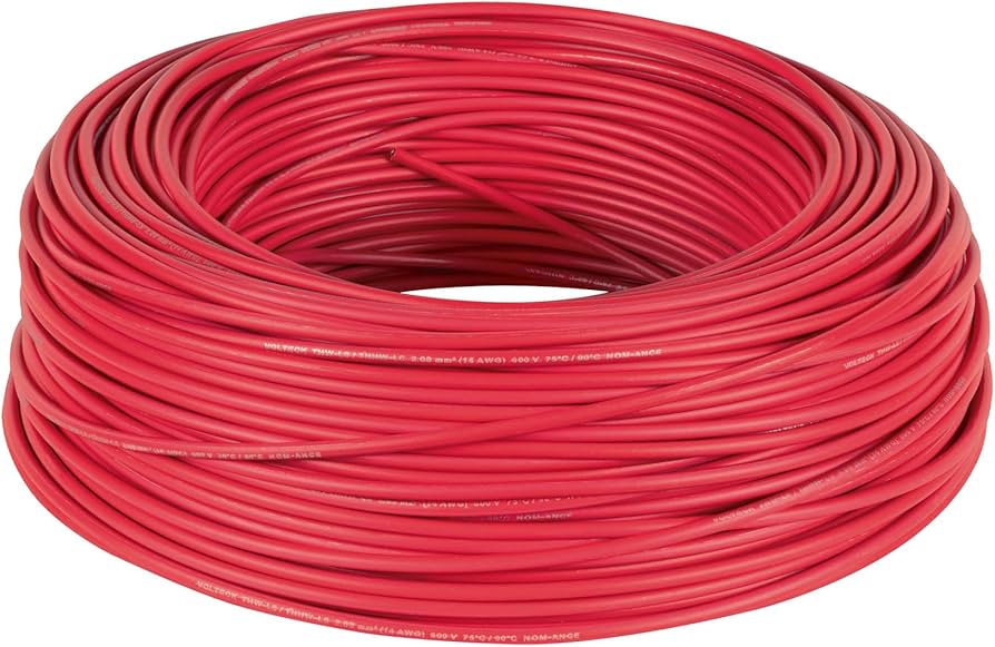 CABLE THHW-LS 14 AWG 100 M COLOR ROJO MARCA VOLTECKrn