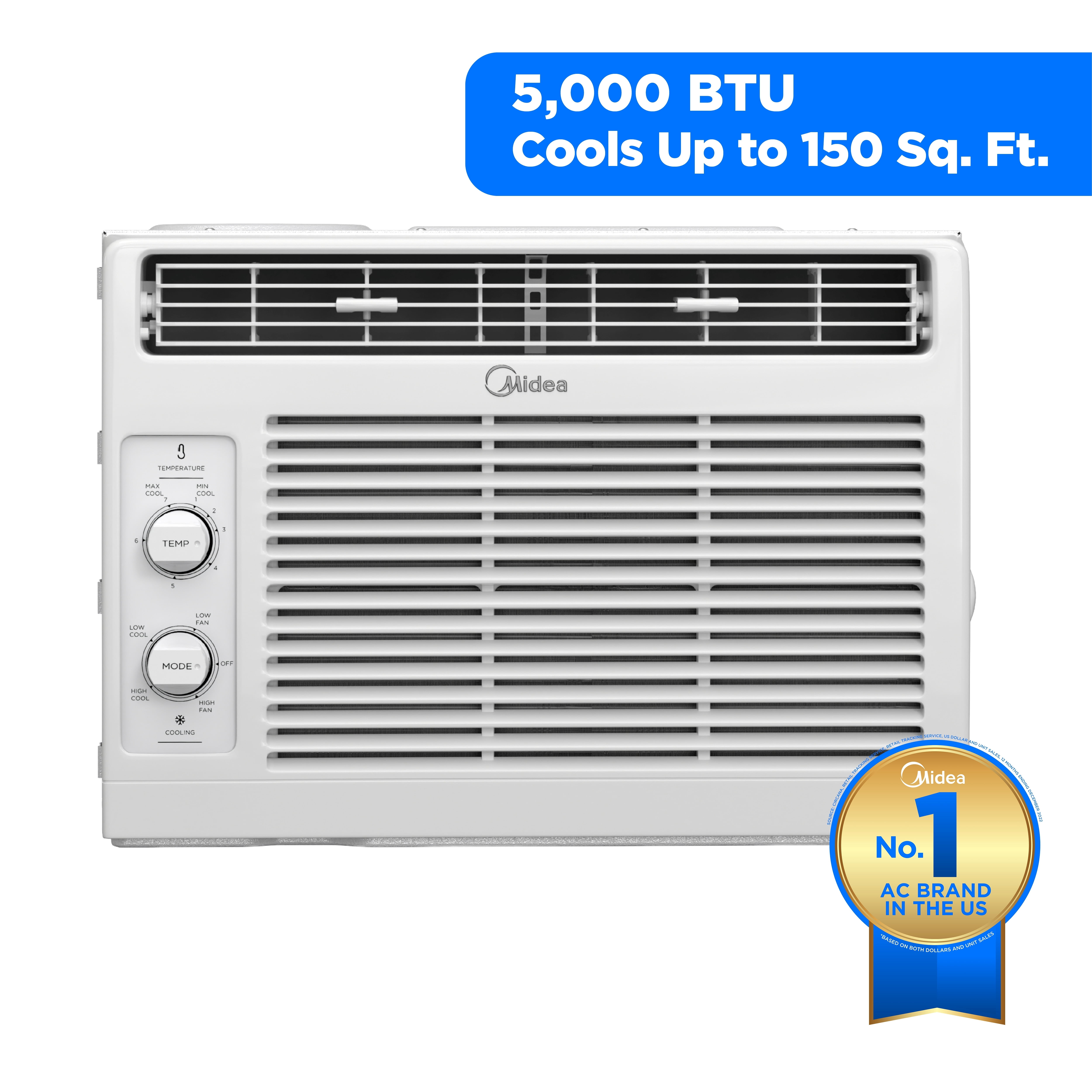 JUEGO HIGHWALL MIDEA 1.5 TON ON OFF SOLO FRIO 220/1/60 R 410A MARCA MIDEA