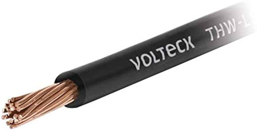 CABLE THHW-LS 10 AWG X 1 M COLOR NEGRO MARCA  VOLTECK