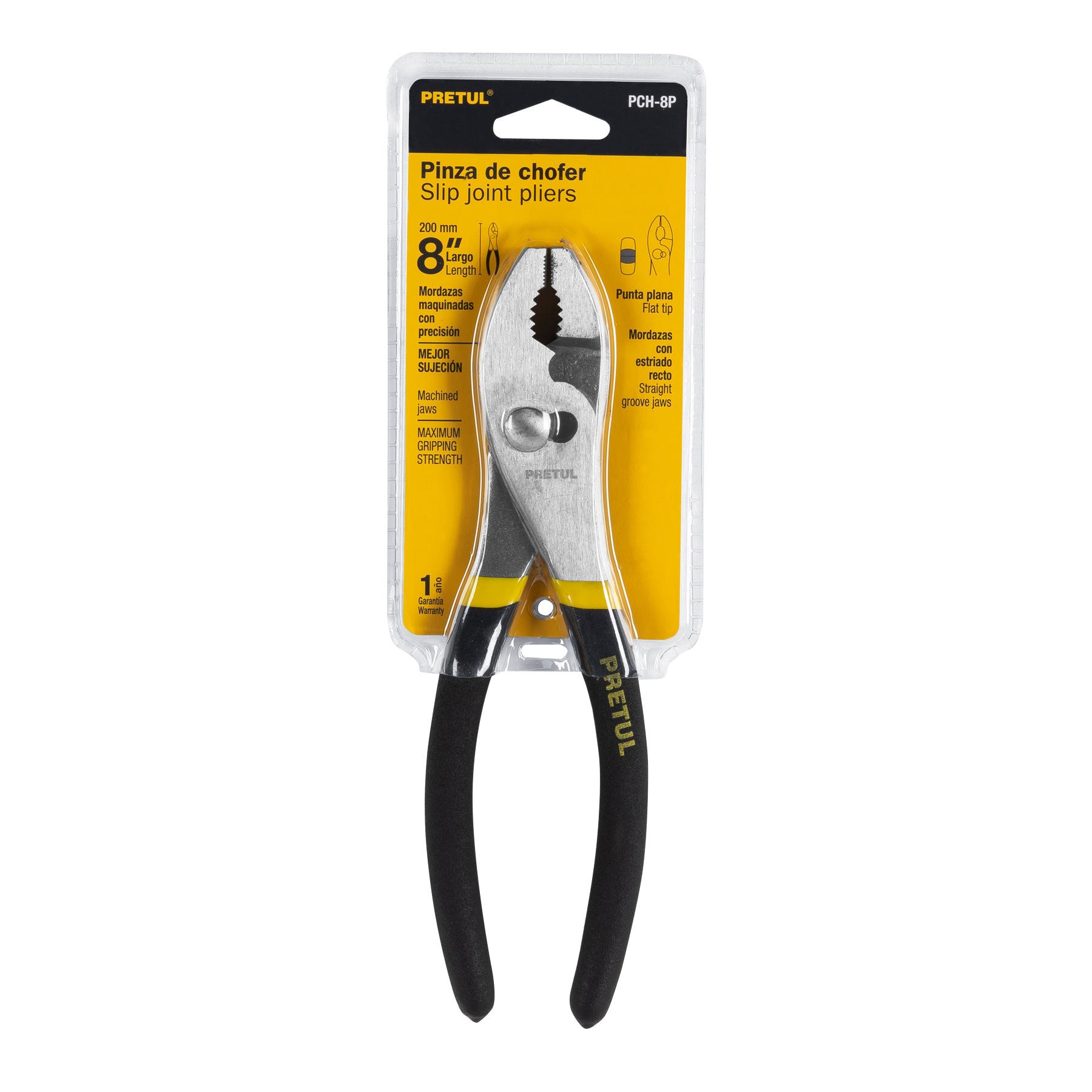 PINZA DE CHOFER 8 MANGO PVC MARCA PRETUL