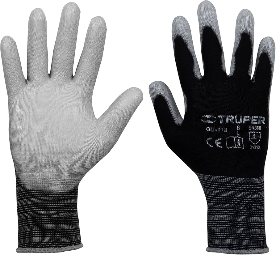 GUANTES DE NYLON RECUBIERTO DE POLIURETANO G MARCA TRUPER