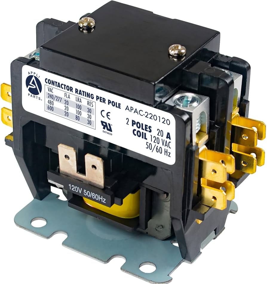 CONTACTOR 2 POLOS 20AMPS BOBINA 208 240VAC GB MARCA GB