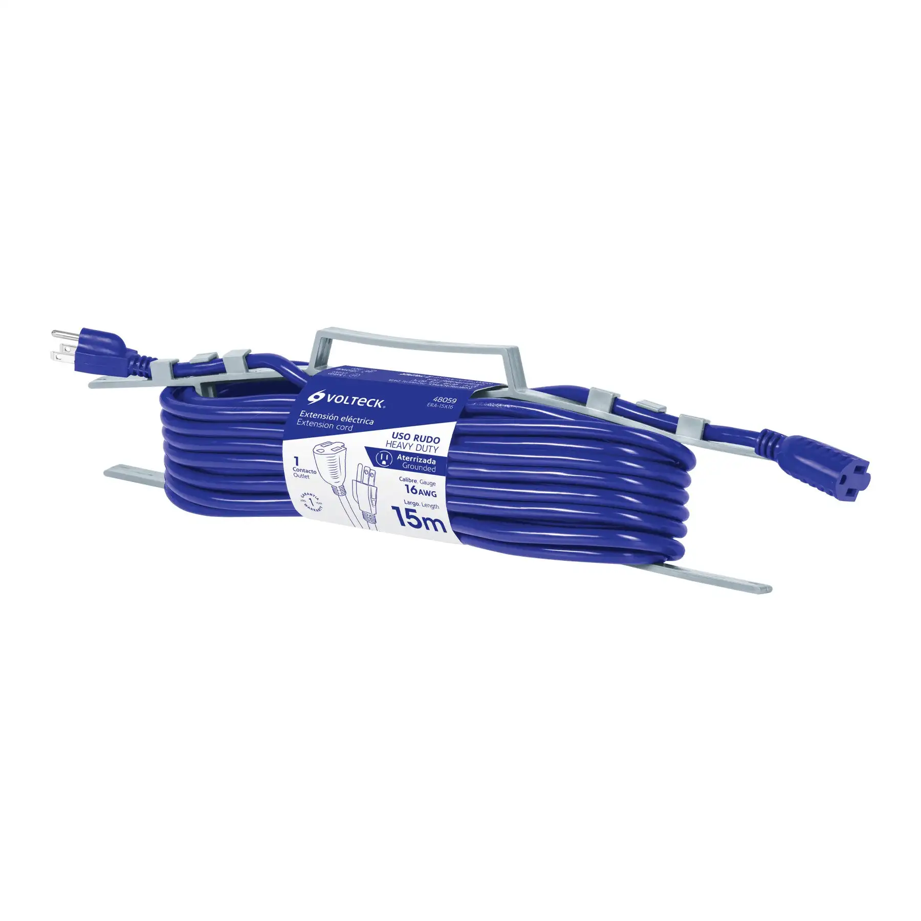 EXTENCION ELECTRICA REFORZADA 15 MTS MARCA VOLTEKrn