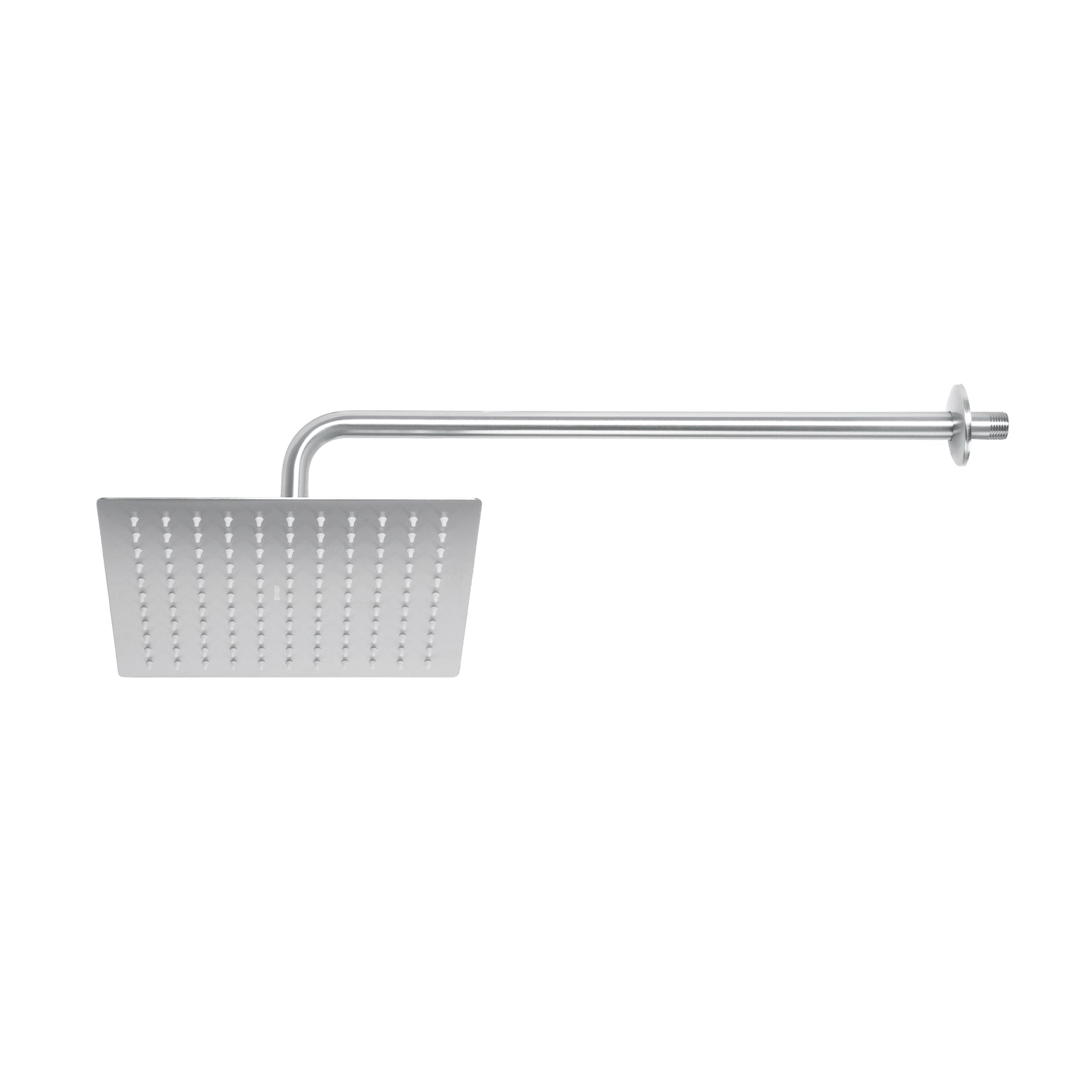 REGADERA PLATO CUADRADO 10 CON BRAZO SATIN MARCA FOSET