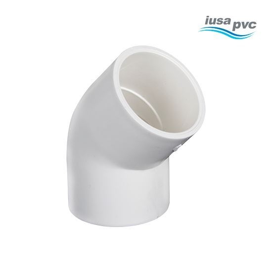 CODO 45 PVC HIDRAULICO 25MM (1) CED 40 MARCA IUSA