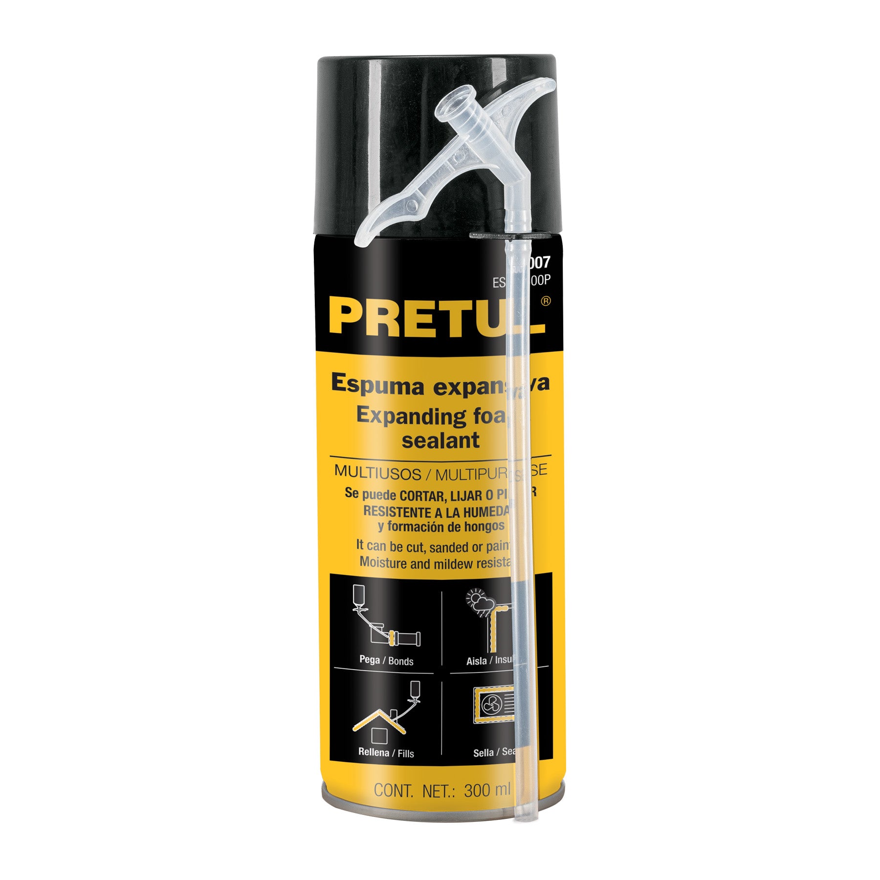 ESPUMA EXPANSIVA DE 300 ML 300 MARCA PRETUL