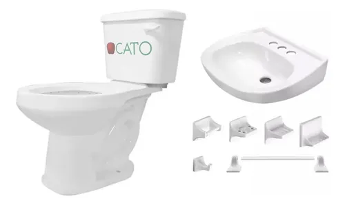 COMBO TAZA DE BAÑO CON TANQUE PARA BAÑO MARCA CATO