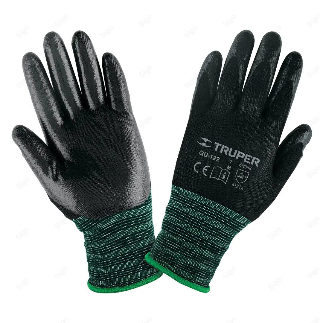 GUANTES DE NYLON RECUBIERTO DE NITRILO M TRUPER MARCA TRUPER