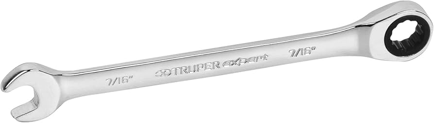 LLAVE COMBINADA CON MATRACA 7/16 X 160MM DE LARGO TRUPER