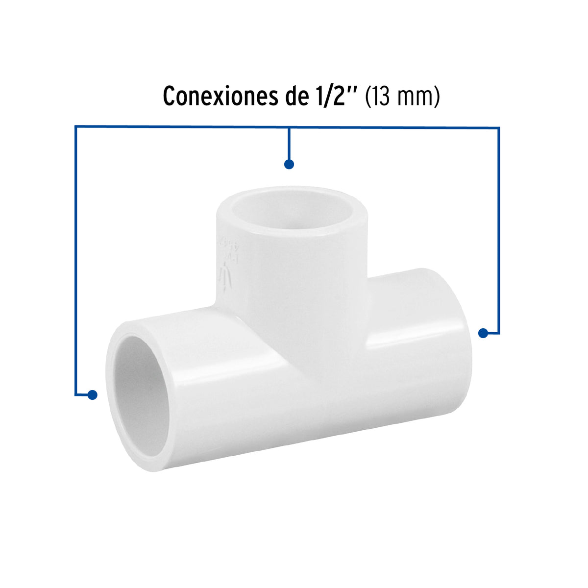 TEE  PVC HIDRAULICA DE 1 1/2 (38MM) CED 40 MARCA FOSET