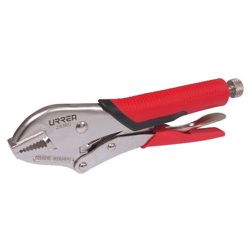 PINZA PRESION RECTA 10 MANGO BIMATERIAL URREA 293RGrn