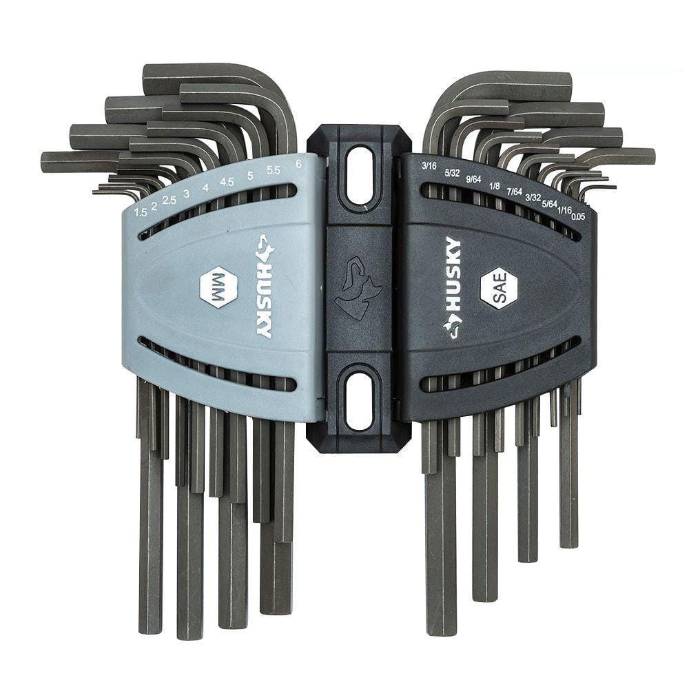 JGO 26 LLAVES ALLEN HEXAGONALES LARGAS MARCA HUSKY