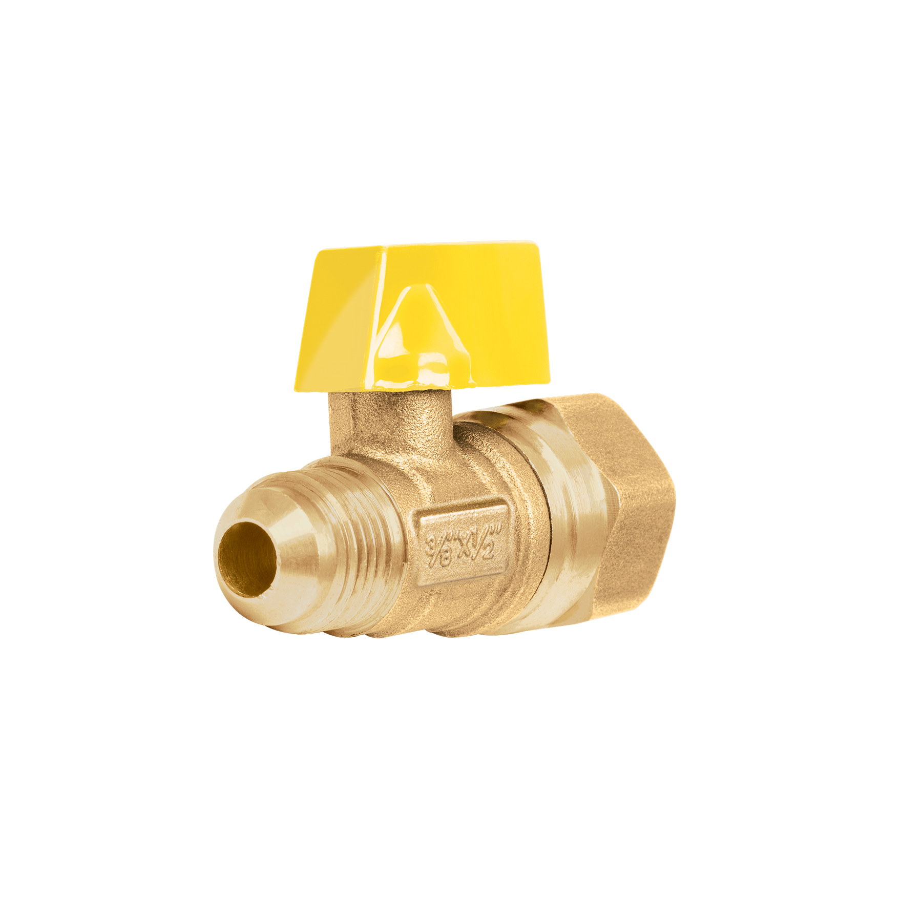VALVULA CONTROL PARA GAS 3/8 X 1/2 MARCA TRUPER