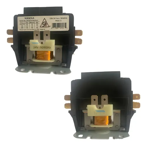 CONTACTOR 2 POLOS 24V 30 AMPERES GB XQ02AA MARCA GB