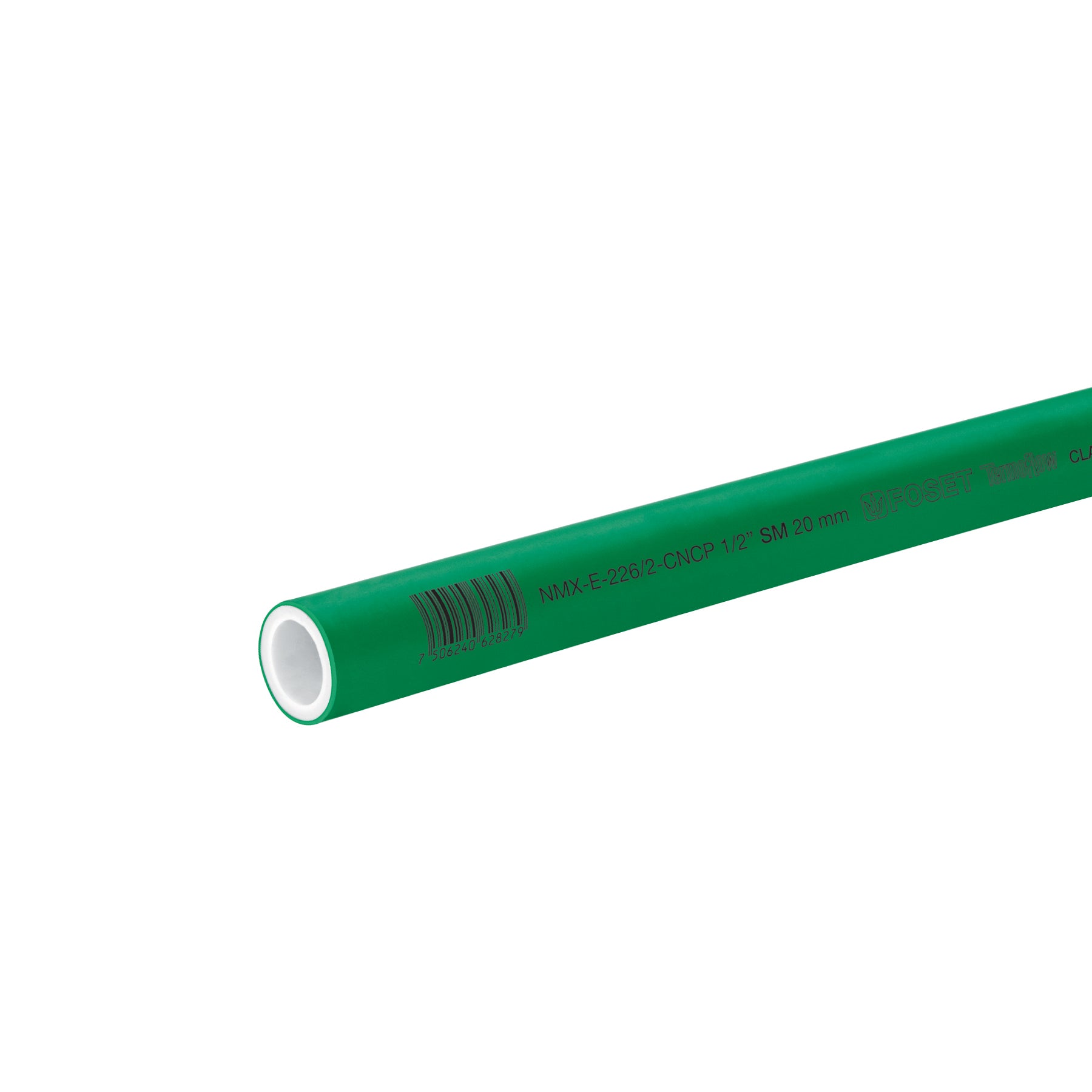 TUBO PPR CLASE 16  20 MM TRAMO 4M LARGO (1/2) MARCA FOSETrn